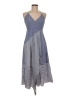 Tibi Chevron-herringbone Blue Casual Dress Size 6 - photo 1
