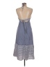 Tibi Chevron-herringbone Blue Casual Dress Size 6 - photo 2