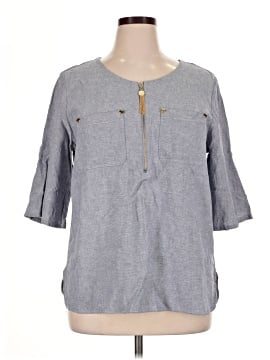 Anne Klein Short Sleeve Blouse (view 1)