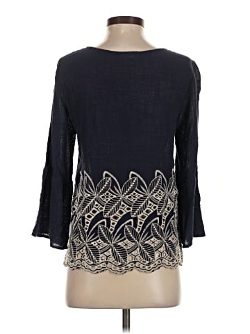 Waverly Grey 3/4 Sleeve Blouse (view 2)