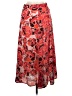 MNG 100% Polyester Paisley Red Casual Skirt Size 6 - photo 2
