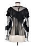 Gracia 100% Polyester Black 3/4 Sleeve Blouse Size S - photo 2