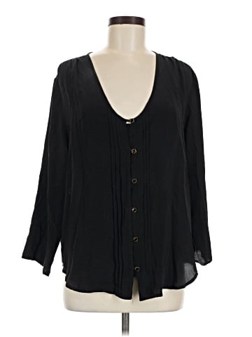 Yumi Kim Long Sleeve Silk Top (view 1)