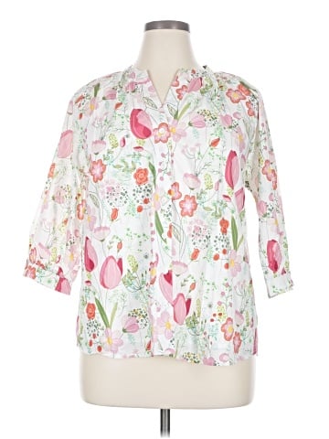 chic soul (chicsoul.com) 3/4 Sleeve Blouse (view 1)