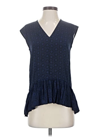 Tibi Sleeveless Silk Top (view 1)