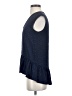 Tibi 100% Silk Blue Sleeveless Silk Top Size 2 - photo 5