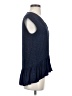 Tibi 100% Silk Blue Sleeveless Silk Top Size 2 - photo 4
