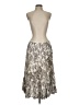 Carlisle 100% Linen Chevron-herringbone Leopard Print Paisley Snake Print Zebra Print Color Block Damask Aztec Or Tribal Print Animal Print Tan Silver Cocktail Dress Size 10 - photo 1