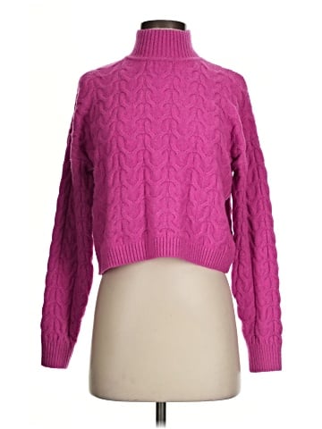 Pink Rose Turtleneck Sweater (view 1)
