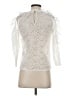 Sandro 100% Polyester Ivory 3/4 Sleeve Blouse Size Sm (1) - photo 2