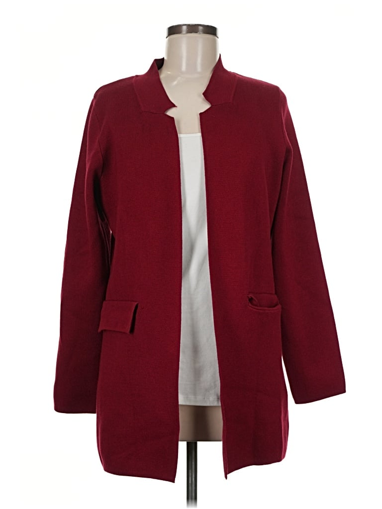 Pre-owned Amuse Society Kimono In Burgundy