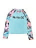 Hurley Blue Rash Guard Size 6 - photo 1
