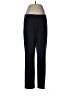 Faconnable Solid Black Wool Pants Size 8 - photo 1