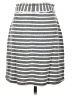 Mod-O-Doc Stripes Gray Casual Skirt Size Sm (1) - photo 2