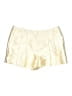 ALLSAINTS 100% Polyester Metallic Ivory Shorts Size 12 - photo 1