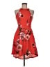 Almost Famous Floral Red Cocktail Dress Size M - photo 1