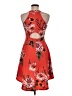 Almost Famous Floral Red Cocktail Dress Size M - photo 2