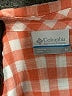 Columbia Checkered-gingham Orange Long Sleeve Button-Down Shirt Size M - photo 7