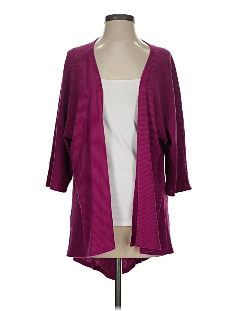 Pre-owned Lularoe Cardigan Sweater In Purple