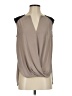 BCBGMAXAZRIA 100% Polyester Tan Sleeveless T-Shirt Size S - photo 1