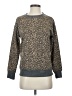 Splendid Animal Print Brown Pullover Sweater Size XS - photo 1