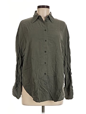 Zara Long Sleeve Button-Down Shirt (view 1)
