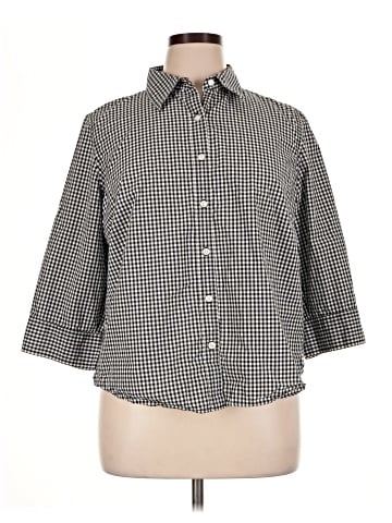 IZOD 3/4 Sleeve Button-Down Shirt (view 1)