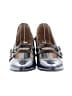 John Fluevog Color Block Purple Heels Size 9 - photo 2