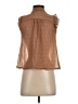 Pretty Good 100% Polyester Brown Sleeveless Blouse Size S - photo 2
