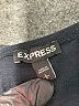 Express Solid Black Casual Dress Size L - photo 7
