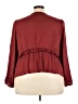Old Navy 100% Polyester Burgundy Long Sleeve Blouse Size 3X - photo 2