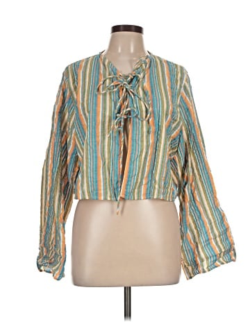 Topshop Long Sleeve Blouse (view 1)