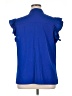 Fashion 100% Polyester Blue Short Sleeve Blouse Size XL - photo 2