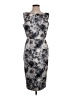 Ava & Aiden Print Gray Cocktail Dress Size 4 - photo 1
