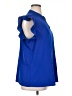Fashion 100% Polyester Blue Short Sleeve Blouse Size XL - photo 4