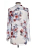 Kut from the Kloth Floral Silver Long Sleeve Blouse Size L - photo 2