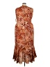 R&M Richards Print Brown Cocktail Dress Size 22 - photo 2