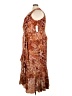 R&M Richards Print Brown Cocktail Dress Size 22 - photo 5