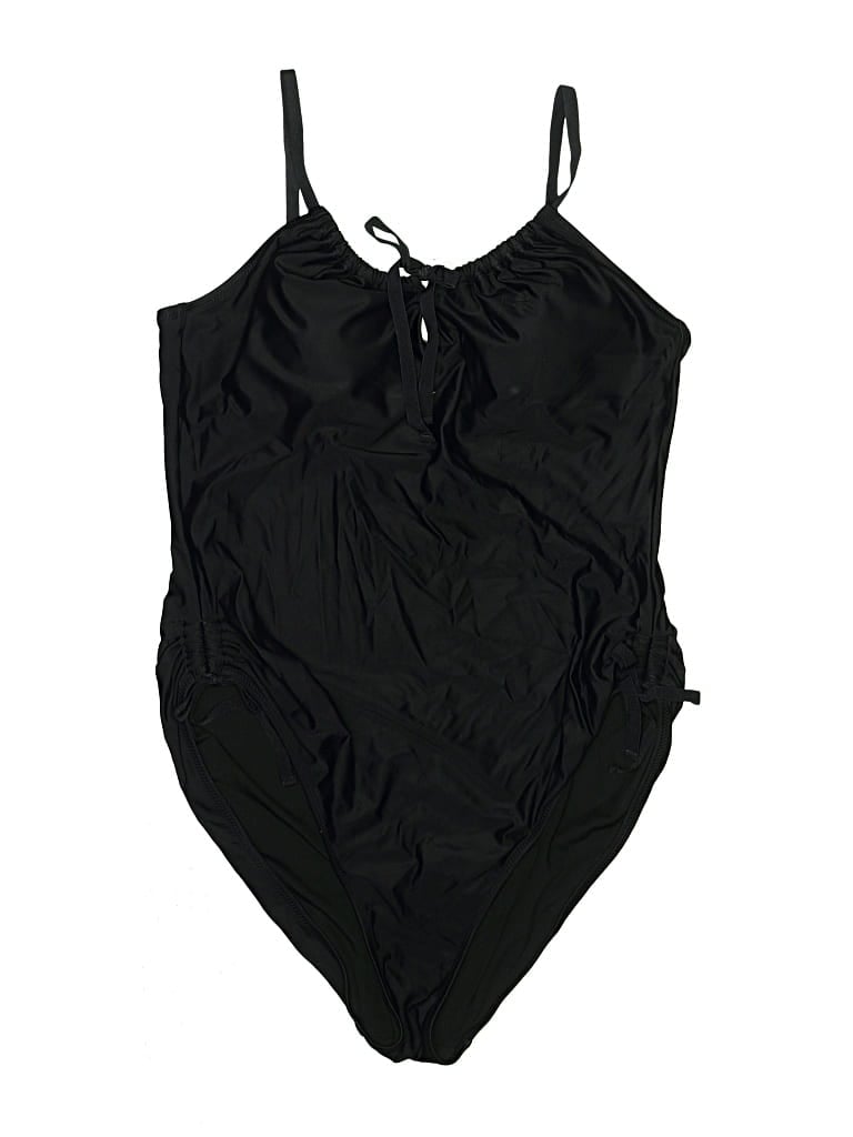 Pre-owned Aerie One Piece Swimsuit In Black