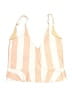 Kortni Jeane Stripes Ivory Swimsuit Top Size S - photo 1