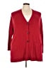 J.Jill Solid Red Cardigan Size 3X - photo 1