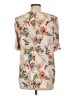 Antonio Melani Floral Ivory Short Sleeve Blouse Size L - photo 2