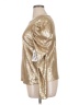 Calligraphie 100% Nylon Metallic Gold Long Sleeve Top Size XL - photo 5