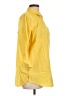 Lands' End Polka Dots Yellow 3/4 Sleeve Button-Down Shirt Size 12 - photo 4