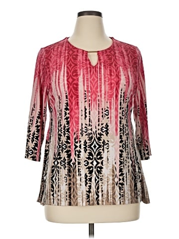 JM Collection 3/4 Sleeve Blouse (view 1)