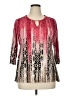 JM Collection Pink 3/4 Sleeve Blouse Size XL Petite - photo 1