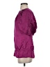 BCBGMAXAZRIA 100% Silk Purple Short Sleeve Silk Top Size XS - photo 5