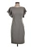 Calvin Klein Solid Gray Casual Dress Size P (petite) - photo 1