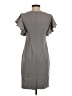 Calvin Klein Solid Gray Casual Dress Size P (petite) - photo 2