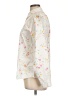 Lands' End Floral Ivory Long Sleeve Button-Down Shirt Size 12 - photo 5